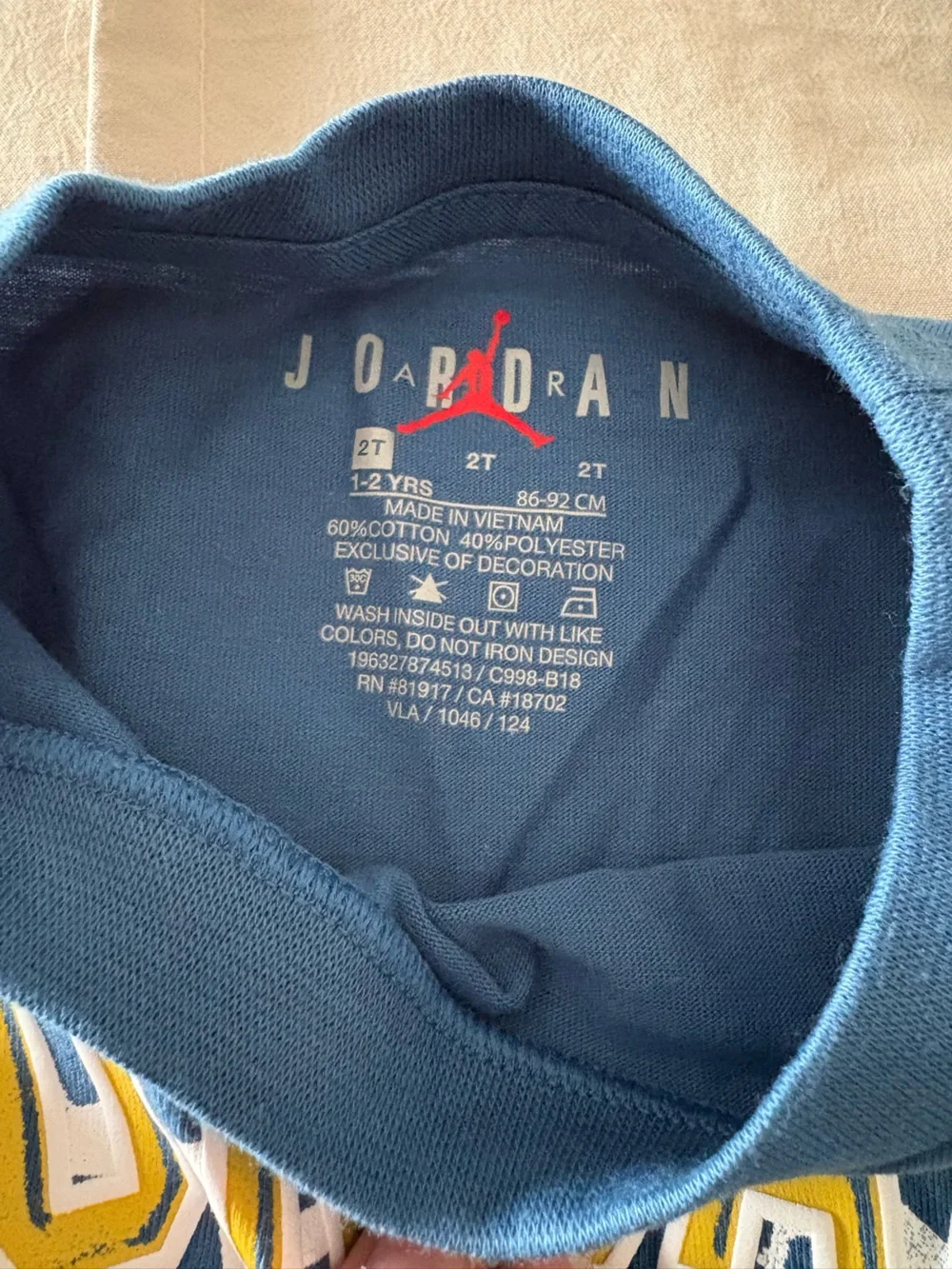 Jordan Boys 2-Piece Set in Blue & Gray